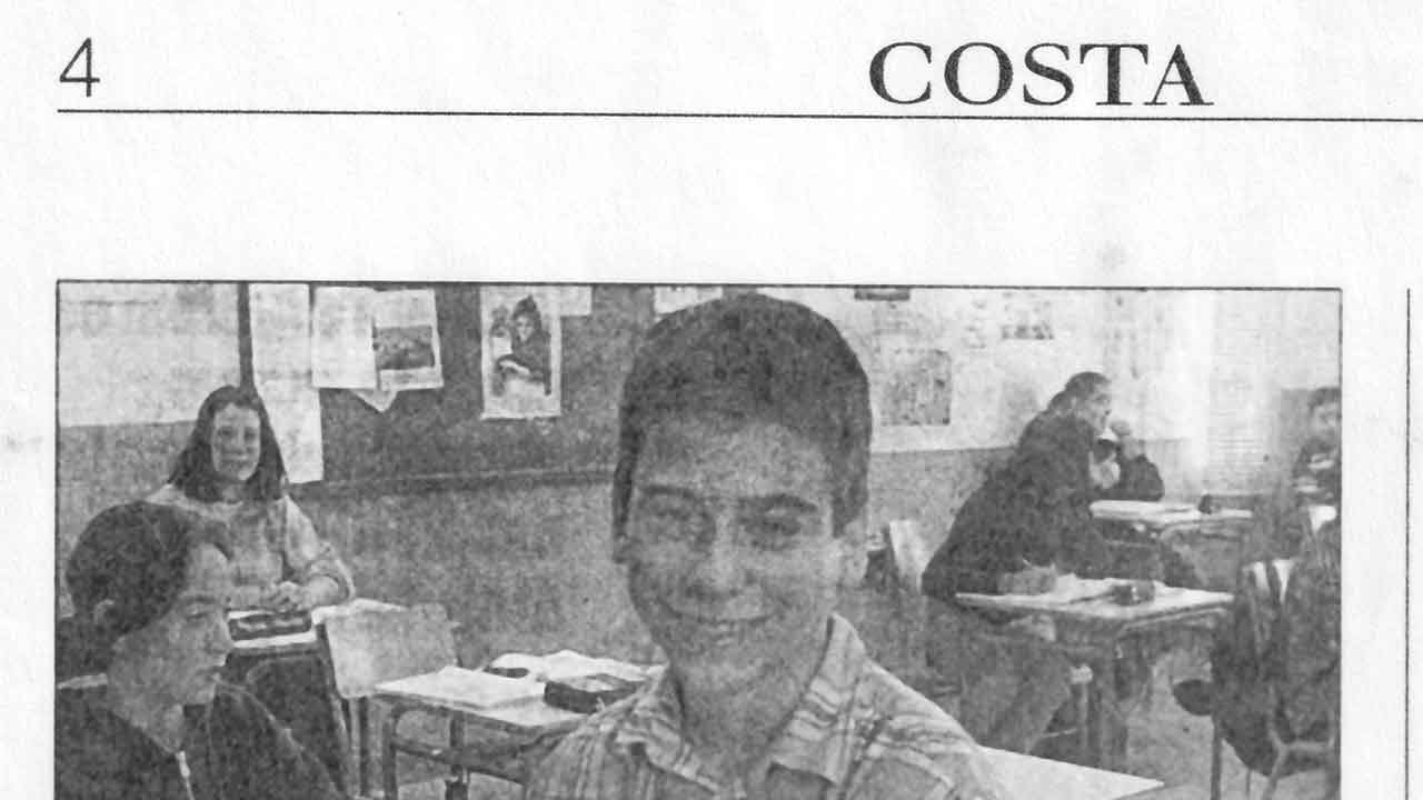 Pablo in Costa Tropical newspaper