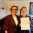 Anna presenting Gabrielle with her Grade 2 distinction certificate